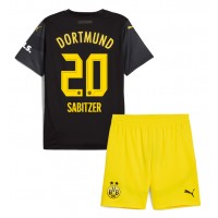 Dres Borussia Dortmund Marcel Sabitzer #20 Preč pre deti 2024-25 Krátky Rukáv (+ trenírky)